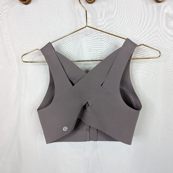 Lululemon Enlite Front Zip High Impact Supprt Criss Cross Sports Bra - Picture 4 of 6